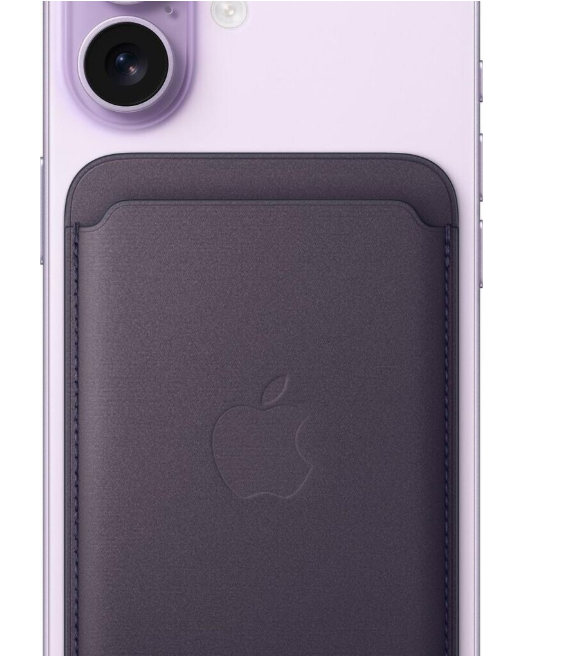 Apple iPhone Feingewebe Wallet mit MagSafe (2025) Mitternachtsviolett