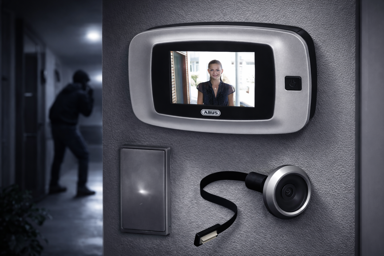 ABUS DTS2814REC Digitaler Türspion