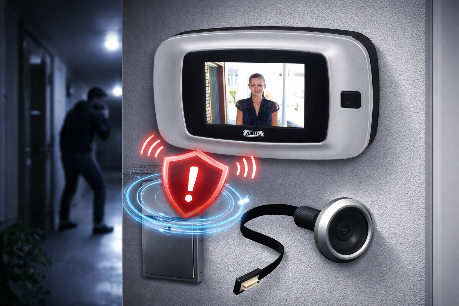 ABUS DTS2814REC Digitaler Türspion